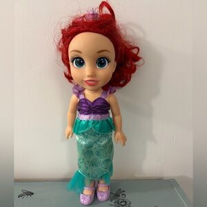 Mermaid Doll with Red Hair and Purple Outfit